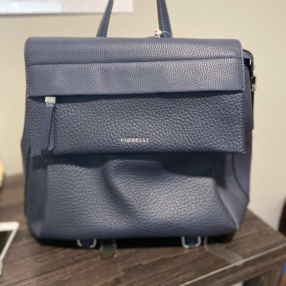 Fiorelli Erika casual grain backpack navy color